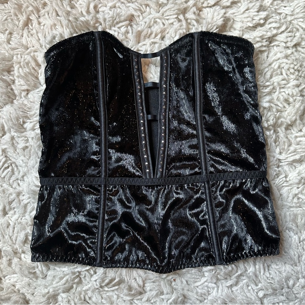 Victorias Secret Sexy Shine Velvet Bustier
